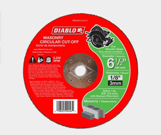 Abrasive Cutting Disks for dry cutting of masonry